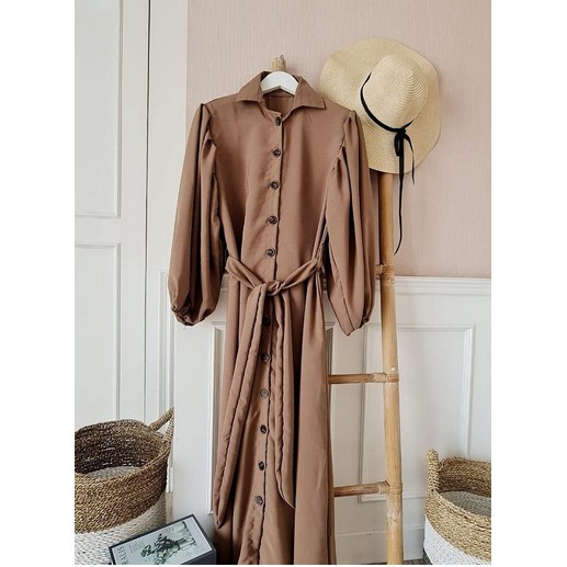 herlipto Two-Tone Belted Long Cardigan