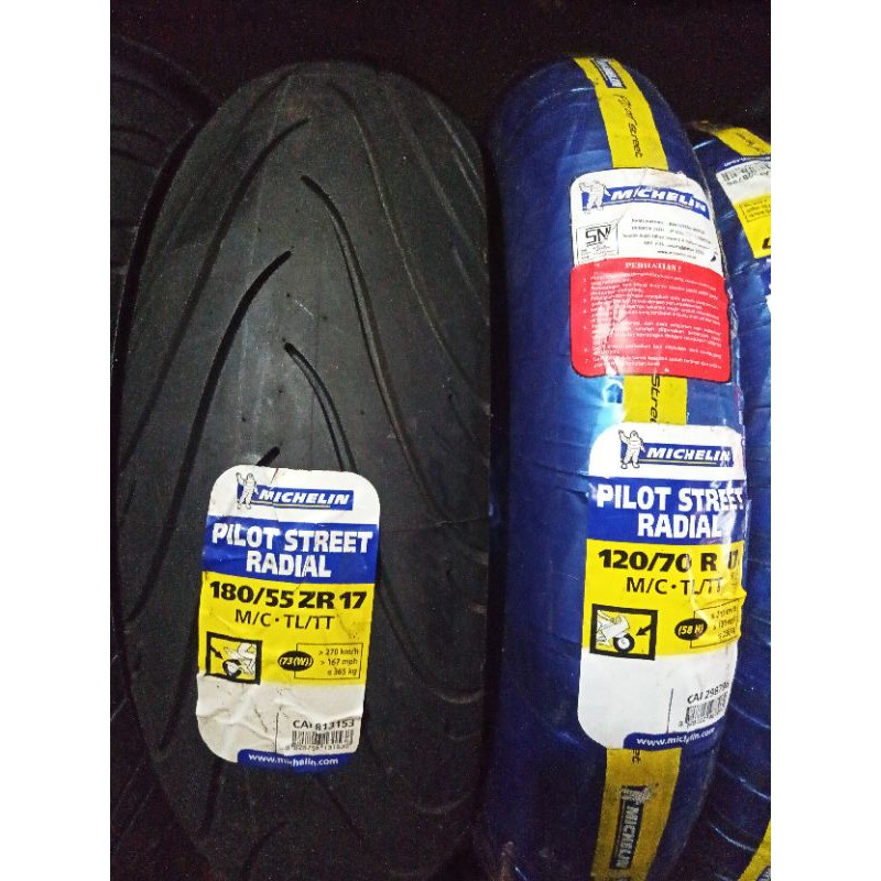 Jual Ban Motor Import Michelin Pilot Street Radial Ukuran 120 70