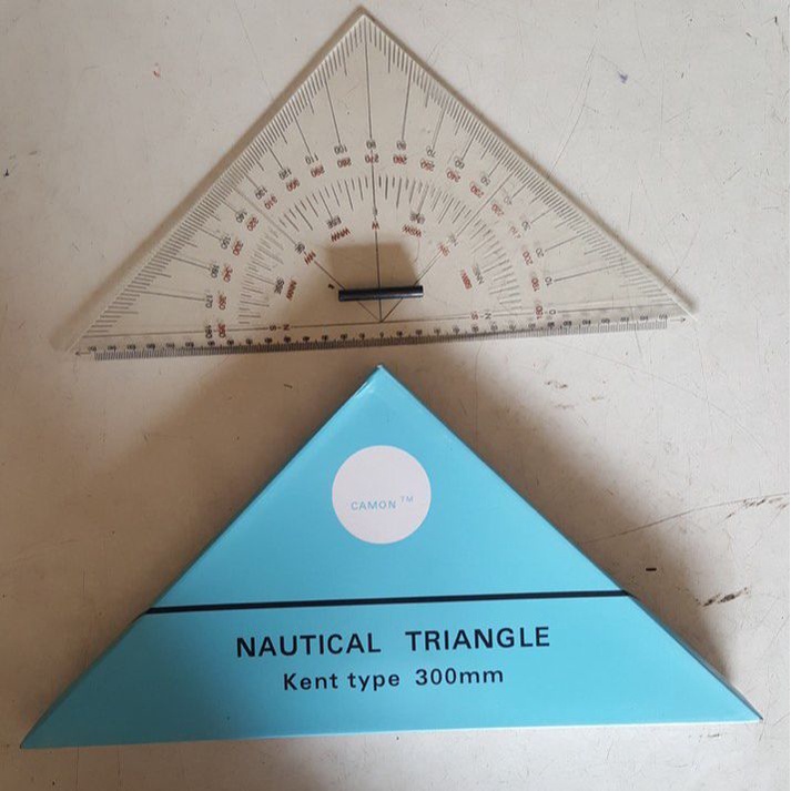 Jual NAUTICAL TRIANGLE KENT-TYPE 300 MM PENGGARIS SEGITIGA NAVIGASI ...
