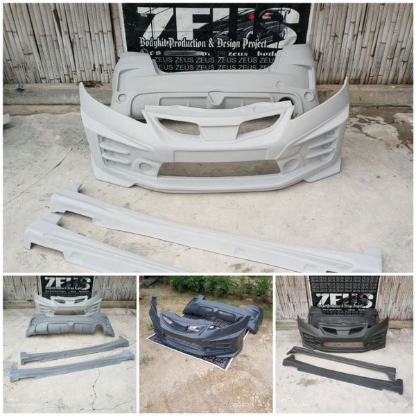 Jual BODYKIT HONDA JAZZ GE8 ADAPTASI MUGEN RS 2008 SAMPAI 2011 NON FACELIFT BODY KIT BEMPER