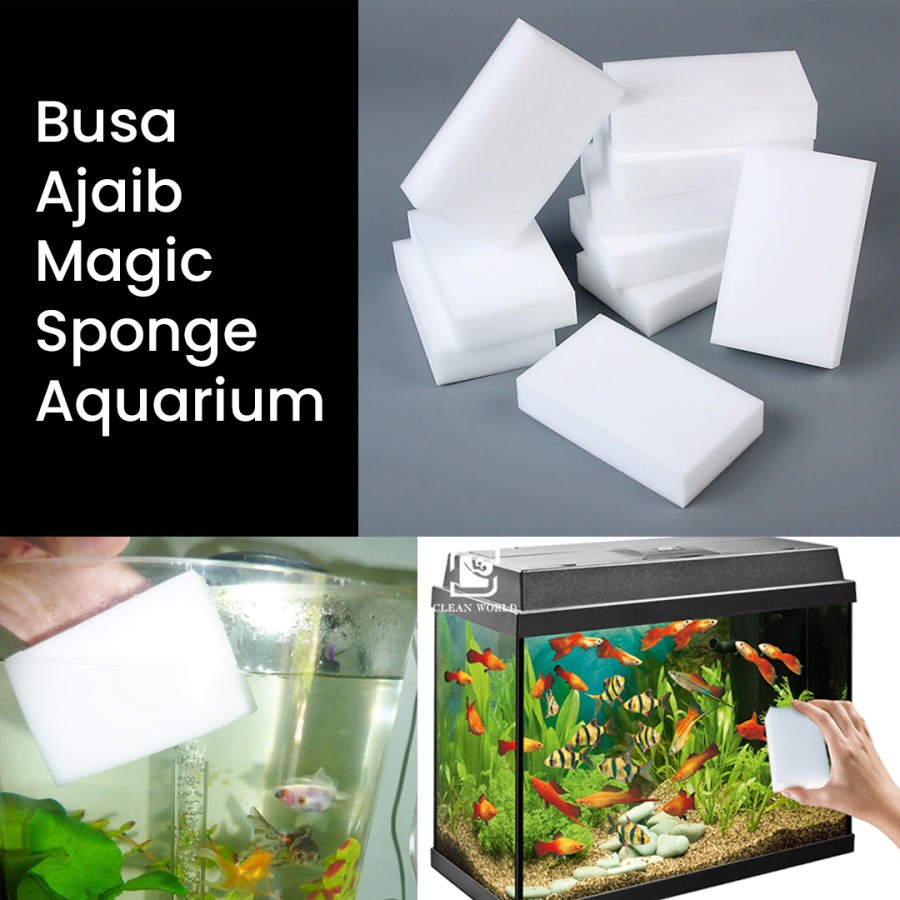 Jual Busa Ajaib Spon Pembersih Kaca Kerak Lumut Jamur Aquarium