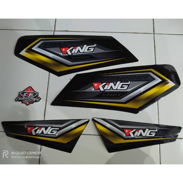 Jual striping RX king gold simple grafist sticker RX king baru | Shopee ...