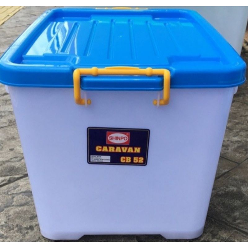 Jual Container Box Besar Shinpo Cb 130 95 82 70 Tempat Penyimpanan Serbaguna Dengan Roda 0045