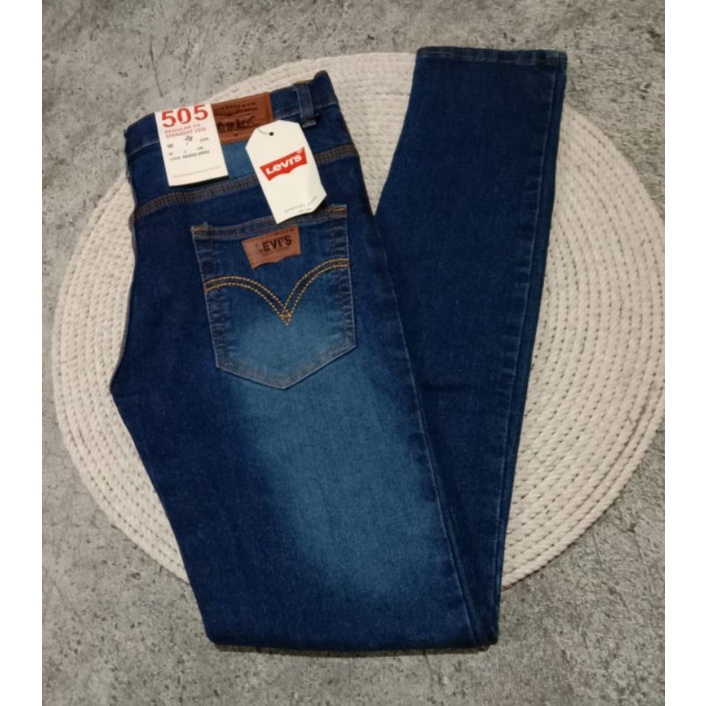 Celana Jeans Pria panjang levis Skinny Slim Fit Panjang Melar promo awal  tahun 2021