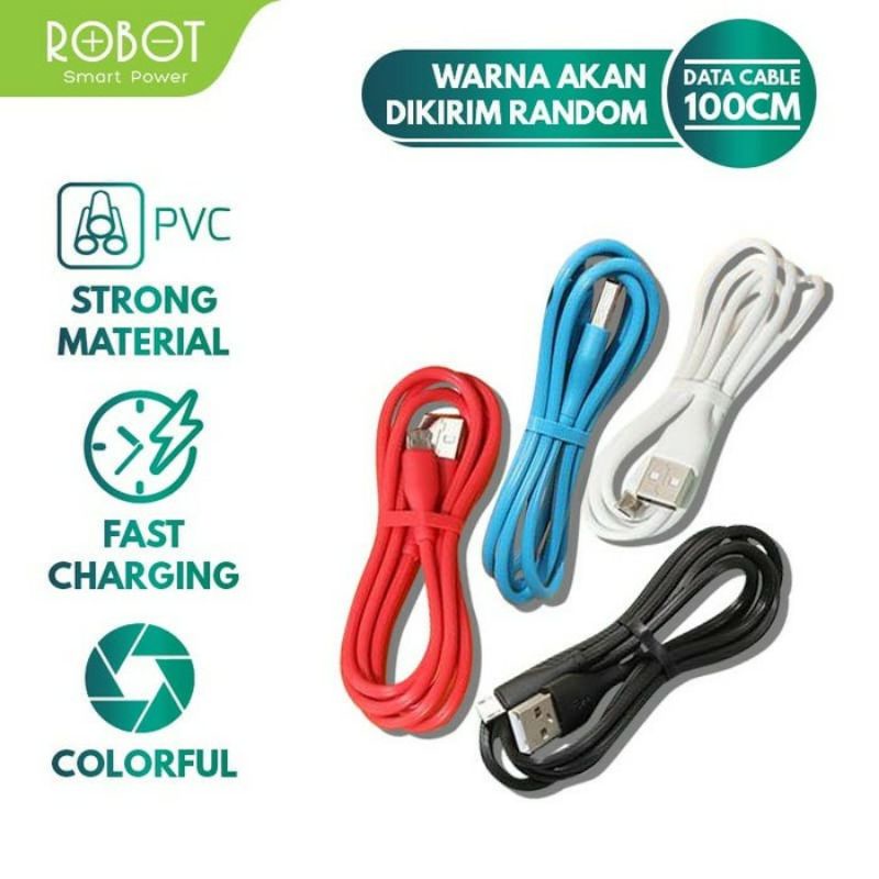 Jual KABEL DATA ANDROID / KABEL CHARGER FAST CHARGING ROBOT | Shopee ...