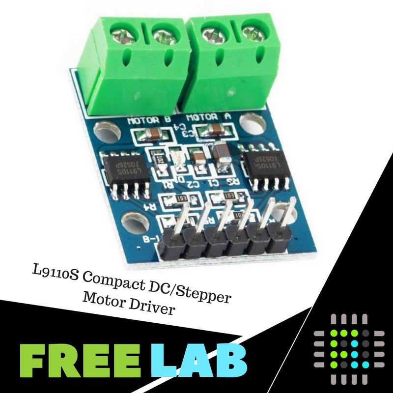L9110S Dc Motor Drive Modul Stepper Controller Board 2,5-12 V H-Bridge Dual Motort Képes