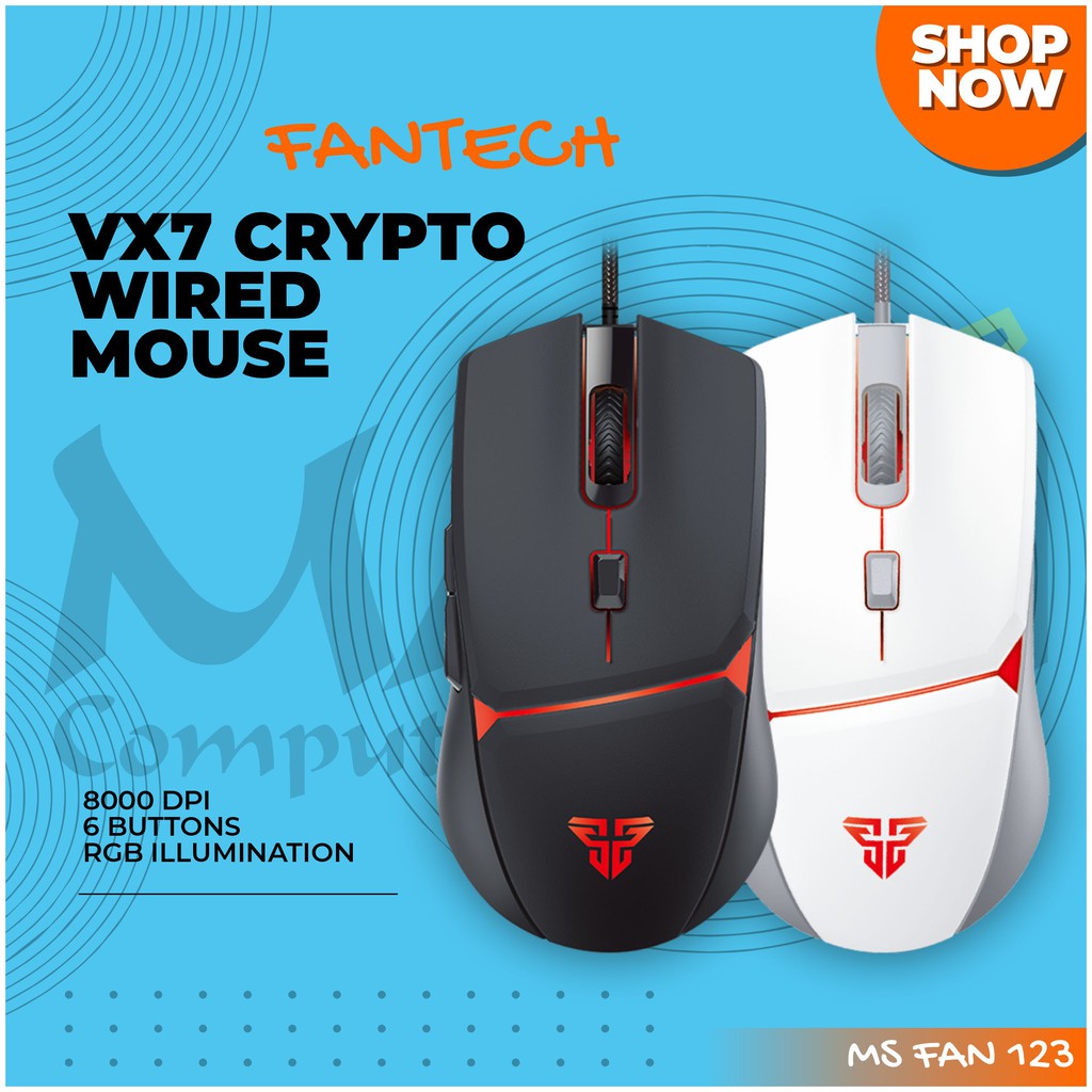 Jual Fantech VX7 CRYPTO Adjustable 8000DPI 6 Buttons 15G Acceleration ...