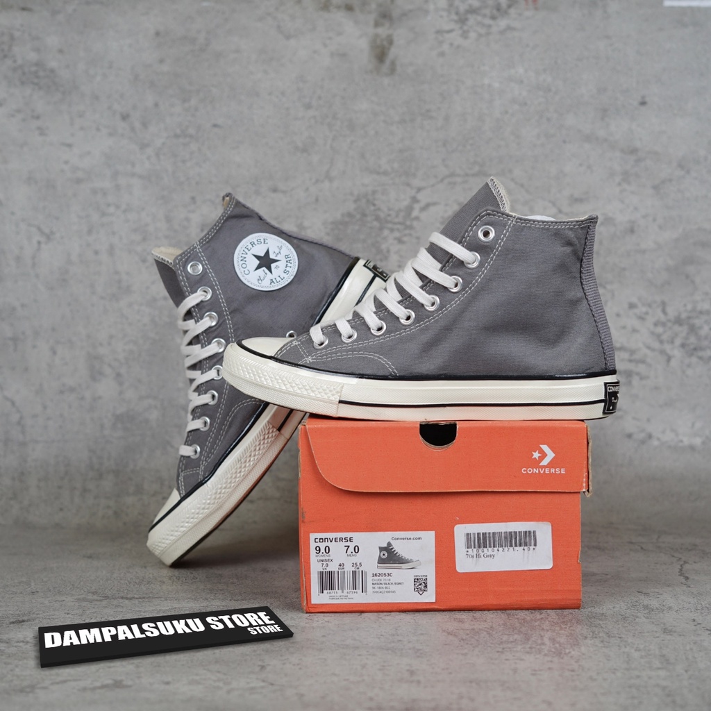 Sepatu Converse Ct All Star 70s High Grey Abu Tinggi Made In Vietnam Premium Import Bnib