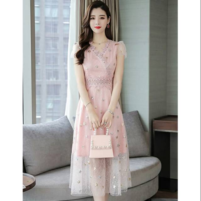 Dress import korea sale