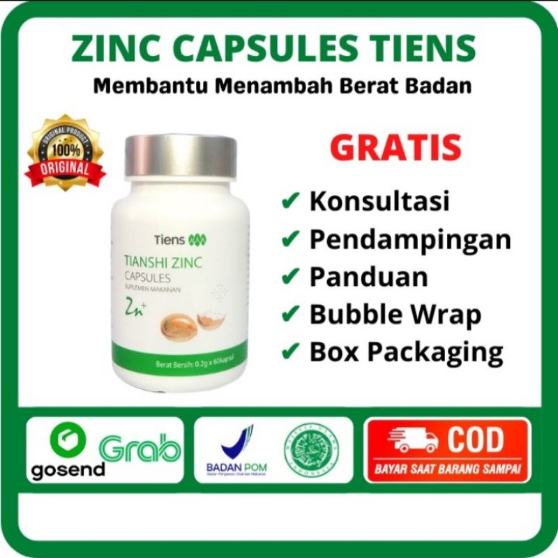 Jual Tianshi Zinc Capsules Shopee Indonesia