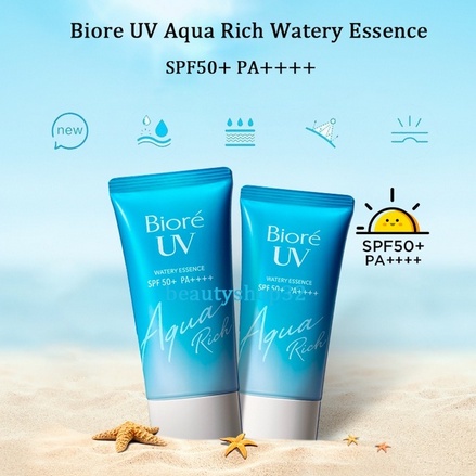 Jual Biore UV Aqua Rich Watery Essence Sunscreen SPF 50+/PA ...