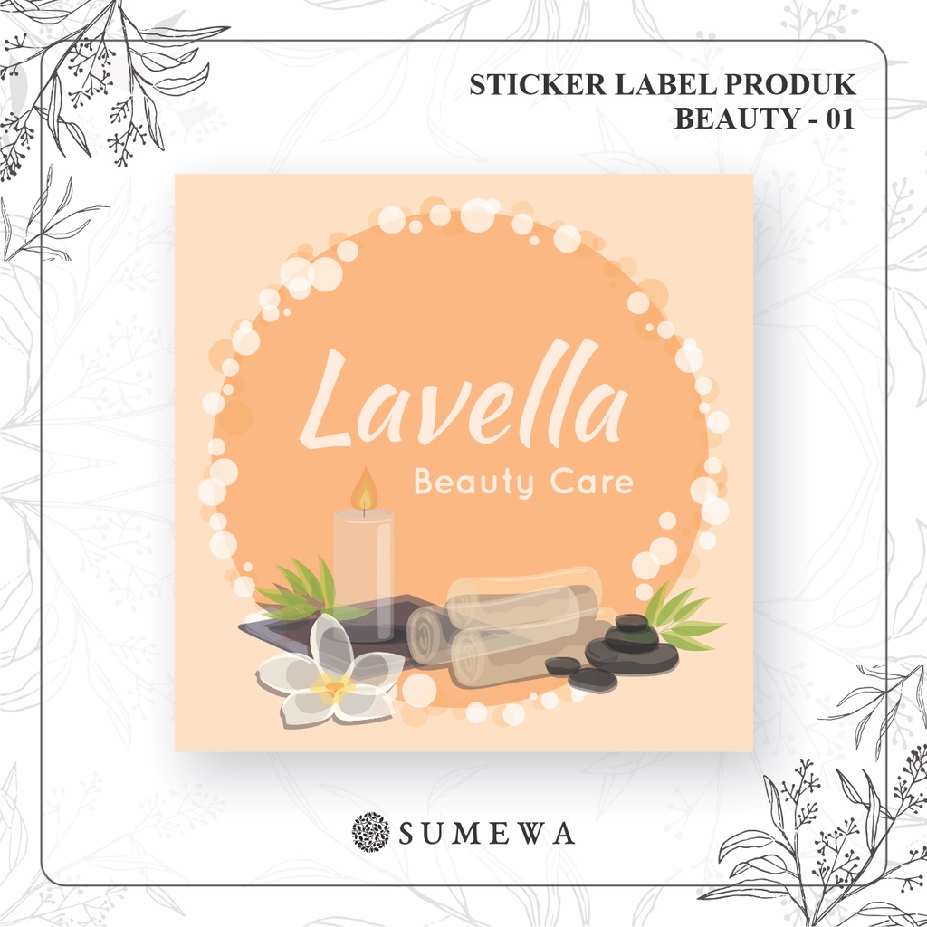 Jual Sticker Label Kosmetik / Sticker Label Produk Kecantikan / Sticker