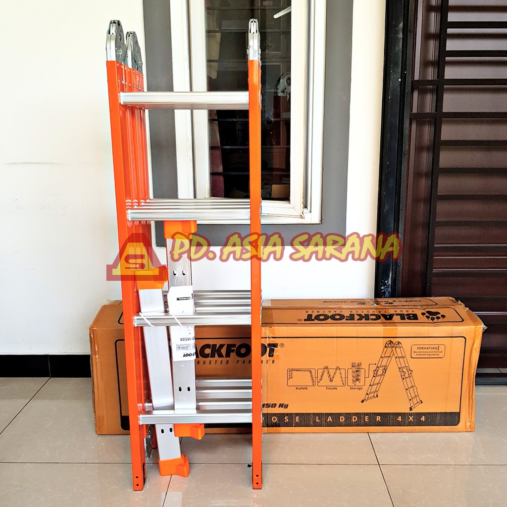 Jual Tangga Lipat 4.6 Meter Multifungsi 4x4 BLACKFOOT Multi Purpose ...