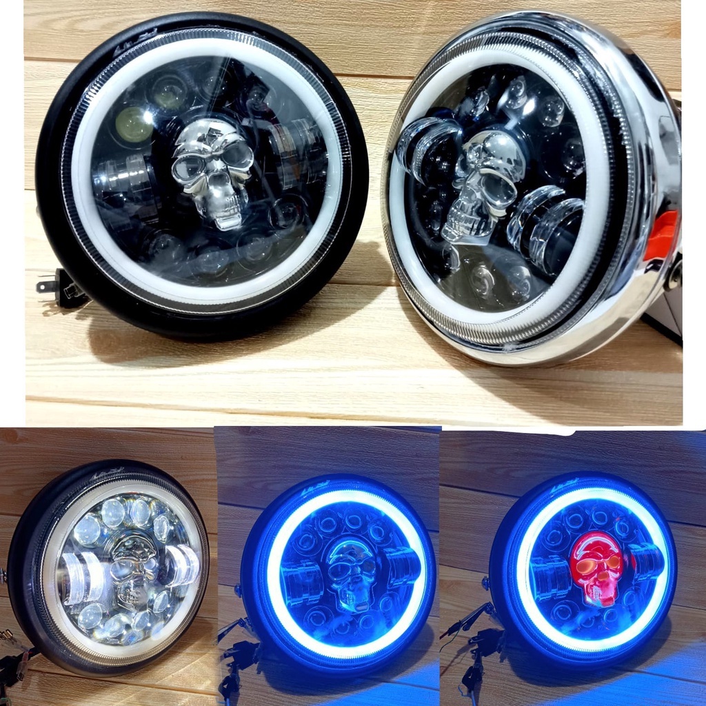 Jual DAYMAKER 7 INCH 12 LED TENGKORAK 75 WATT ASLI IMPORT TAFT CARRY ...