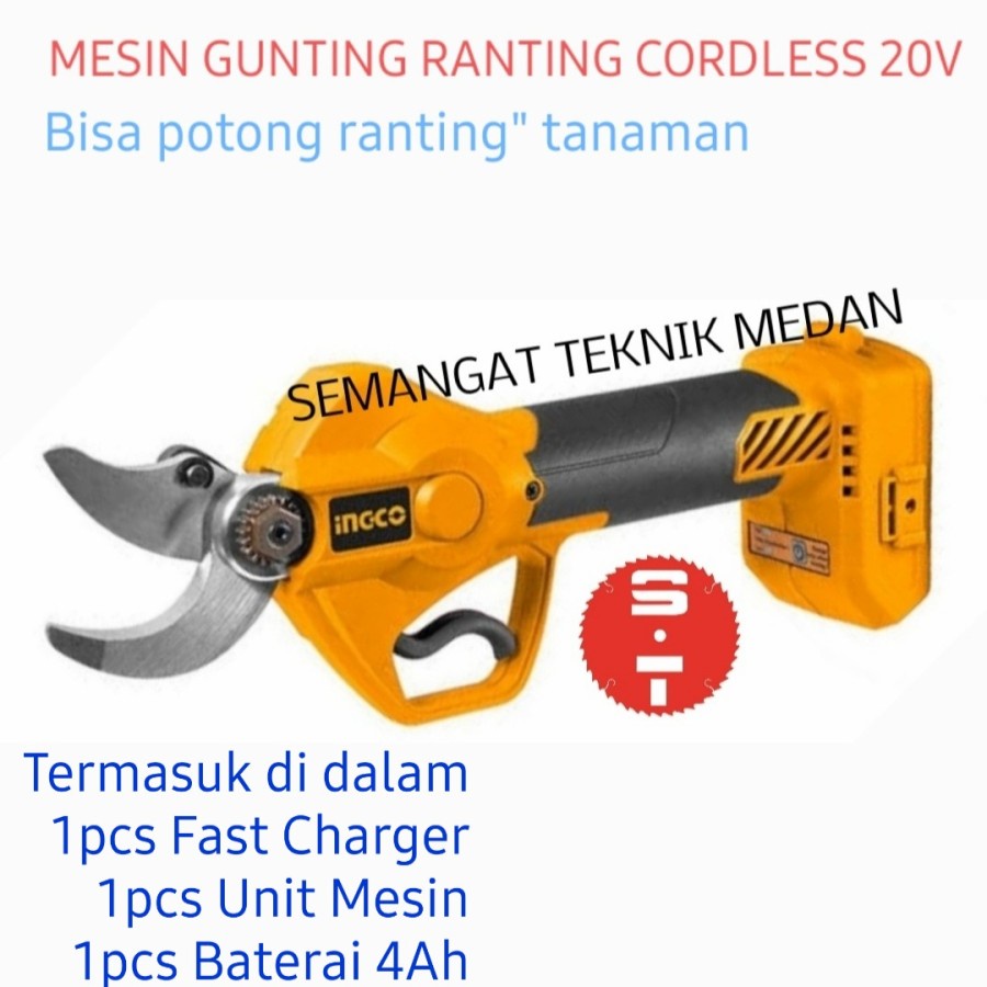 Jual CSSLI2001 MESIN CORDLESS GUNTING RANTING DAHAN TANAMAN 20V 4AH ...