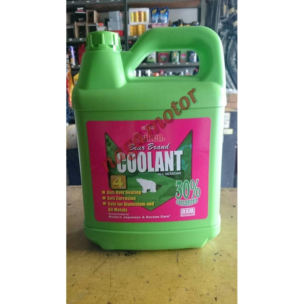 Jual AIR RADIATOR / COOLANT SEIKEN WARNA MERAH 4 LITER ORIGINAL ...