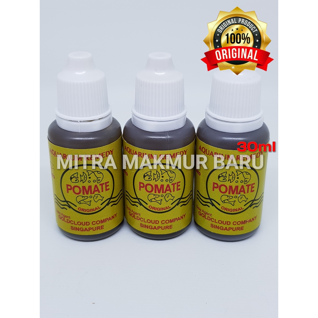 Jual Pomate Original Aquarium Remedy Singapore Cair Obat Penyakit Ikan