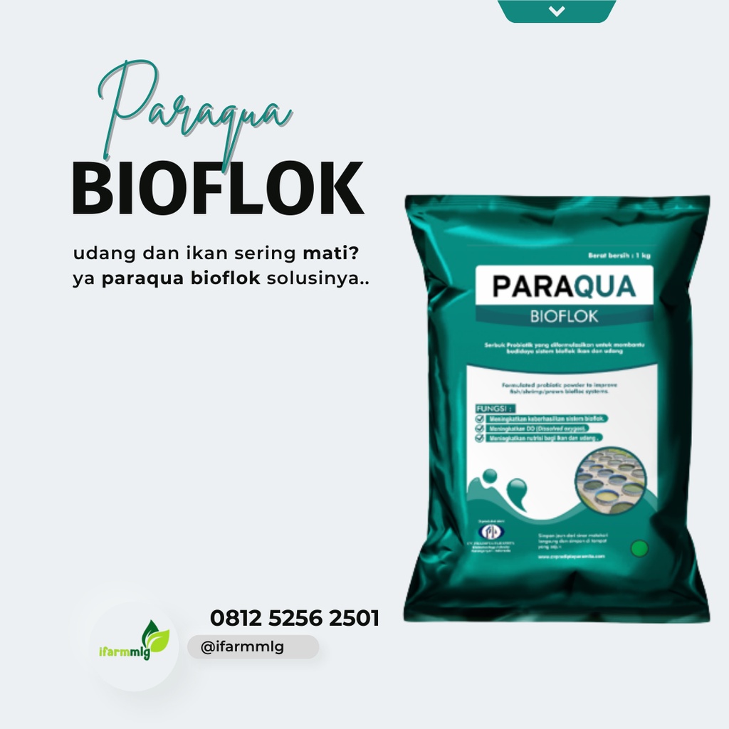 Jual Paraqua Bioflok 1 Kg – Probiotik Udang Untuk Kolam Bioflok ...