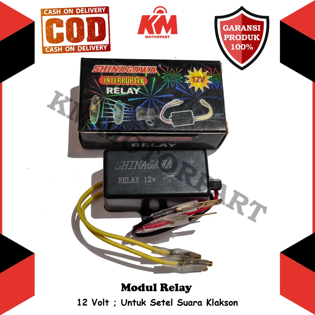 Jual Modul Relay Klakson Motor Putus Setelan Telolet 12V Universal Bisa