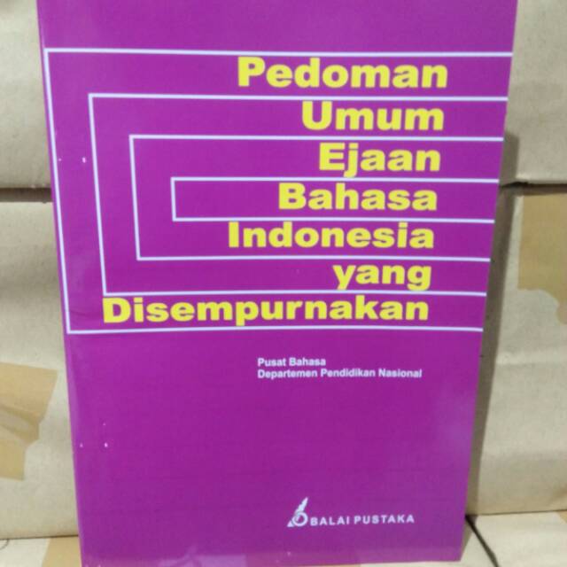 Jual Pedoman Umum Ejaan Bahasa Indonesia yang Disempurnakan EYD