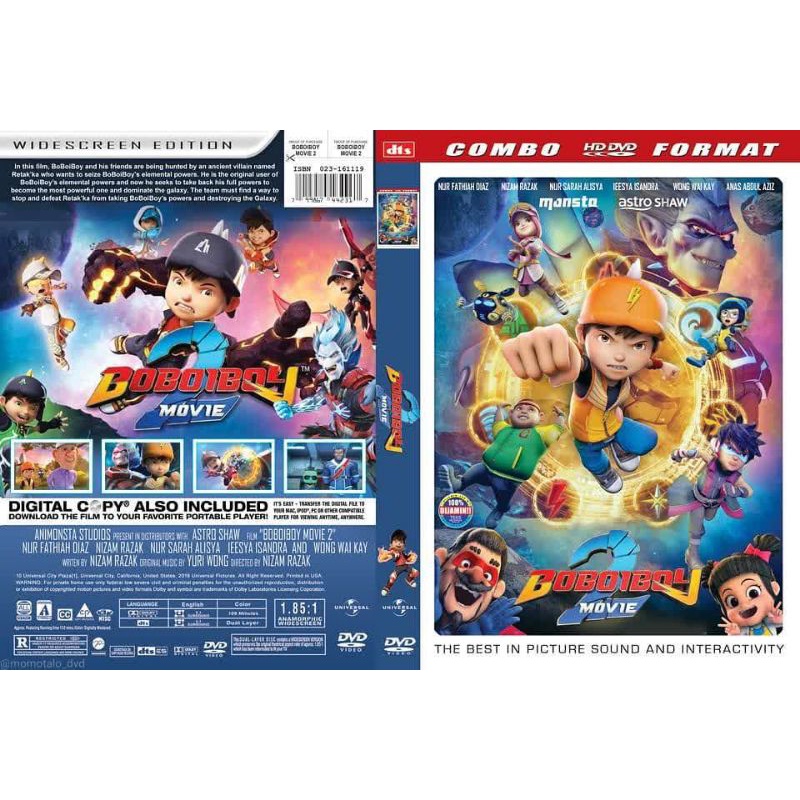 Film Boboiboy Movie 2 Tahun 2019 1Disc