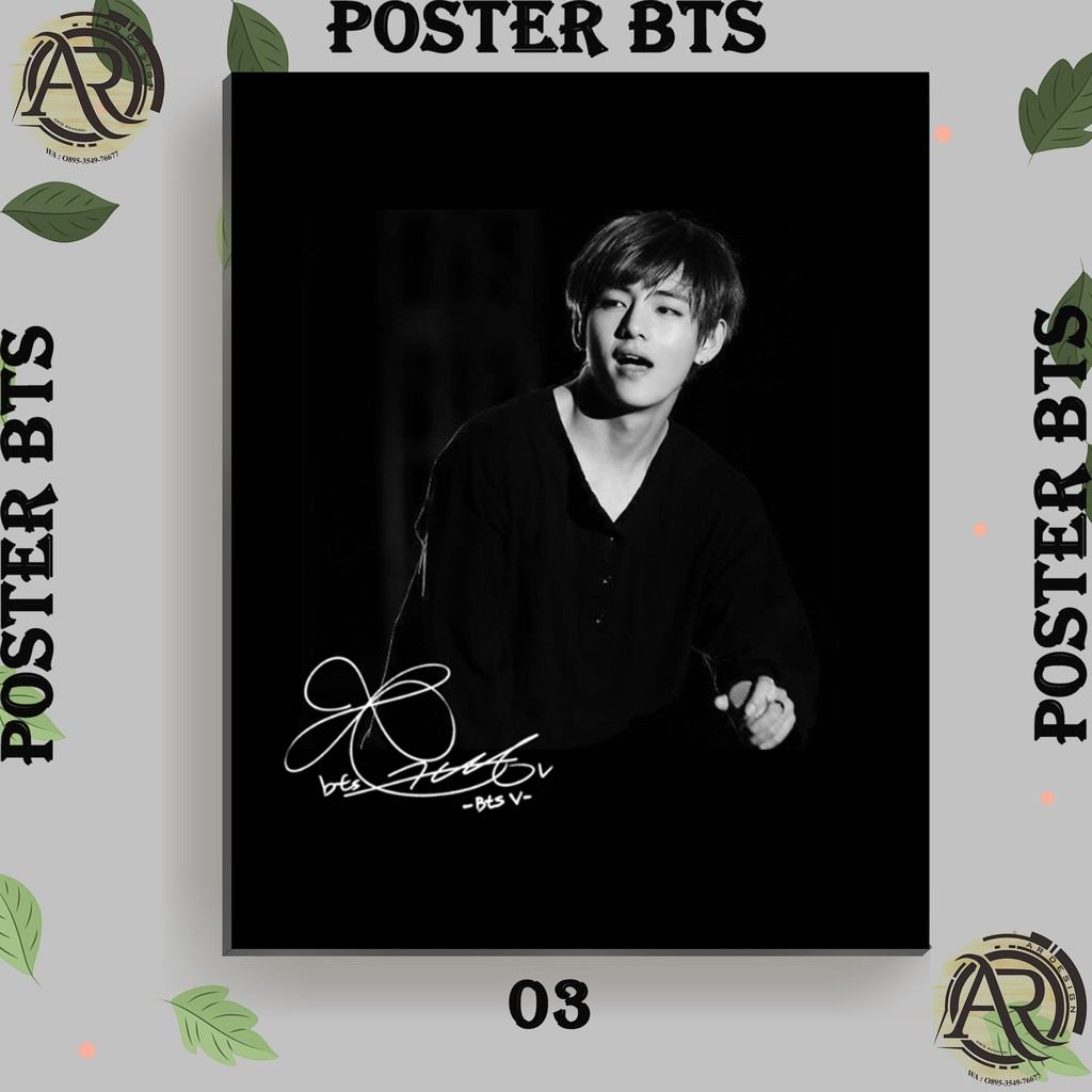 Jual poster BTS hitam putih | Shopee Indonesia