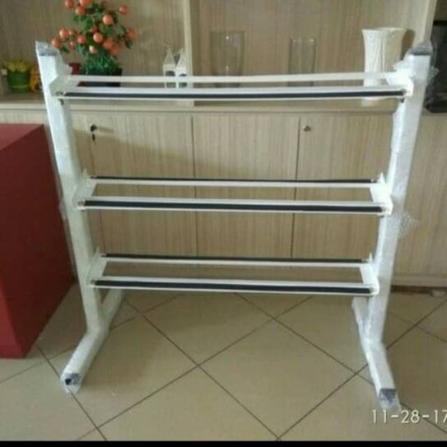 Jual RAK DUMBLE BESI KECIL UKURAN 3 TINGKAT | Shopee Indonesia