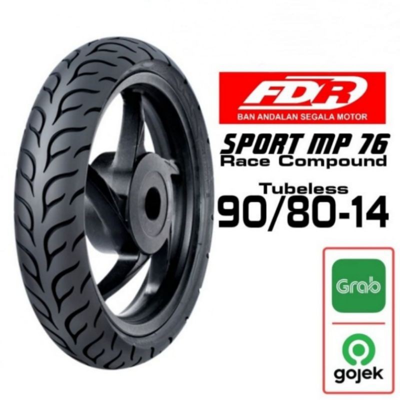 Jual BONUS PENTIL Ban Luar FDR Champion Tyre Tire Racing 90/80-14 ...