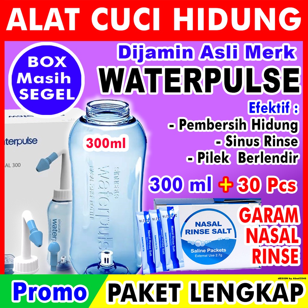 Jual Alat Cuci Hidung Sinus Nasal Wash Rinse Bottle Botol Waterpulse ...