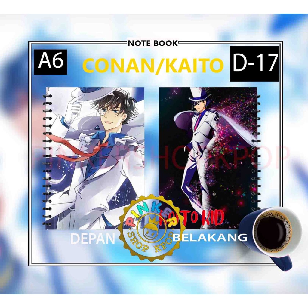 Jual Note/Notebook DETECTIVE CONAN SERI 4 A6 ISI 50 LEMBAR BUKU/NOTES ...