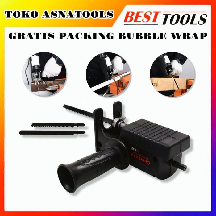 Jual CONVERTER DRILL ADAPTOR MESIN RECIPRO SAW GERGAJI POTONG KAYU BESI ...