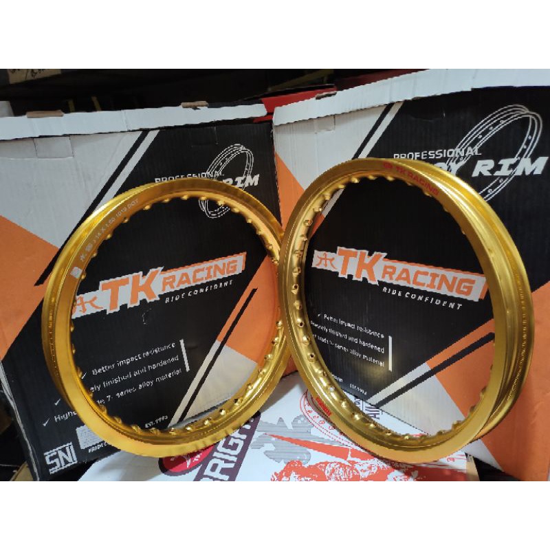 Jual Velg TK Racing Bright 1 Set 140/160/185 Ring 17 Hitam,Gold,Silver ...
