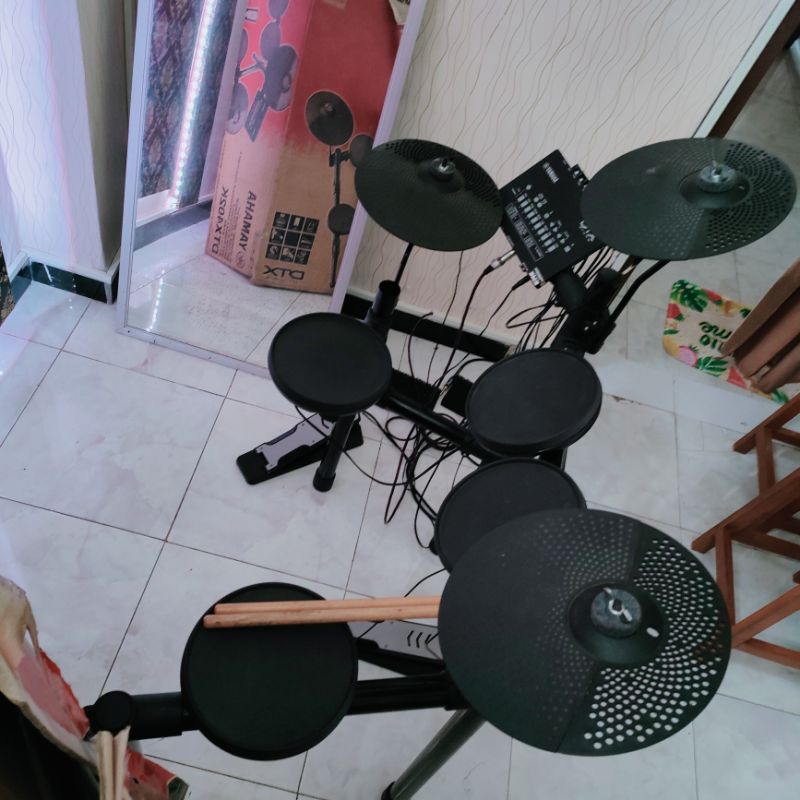 Jual drum elektrik bekas / second Yamaha dtx 402 402k normal Shopee