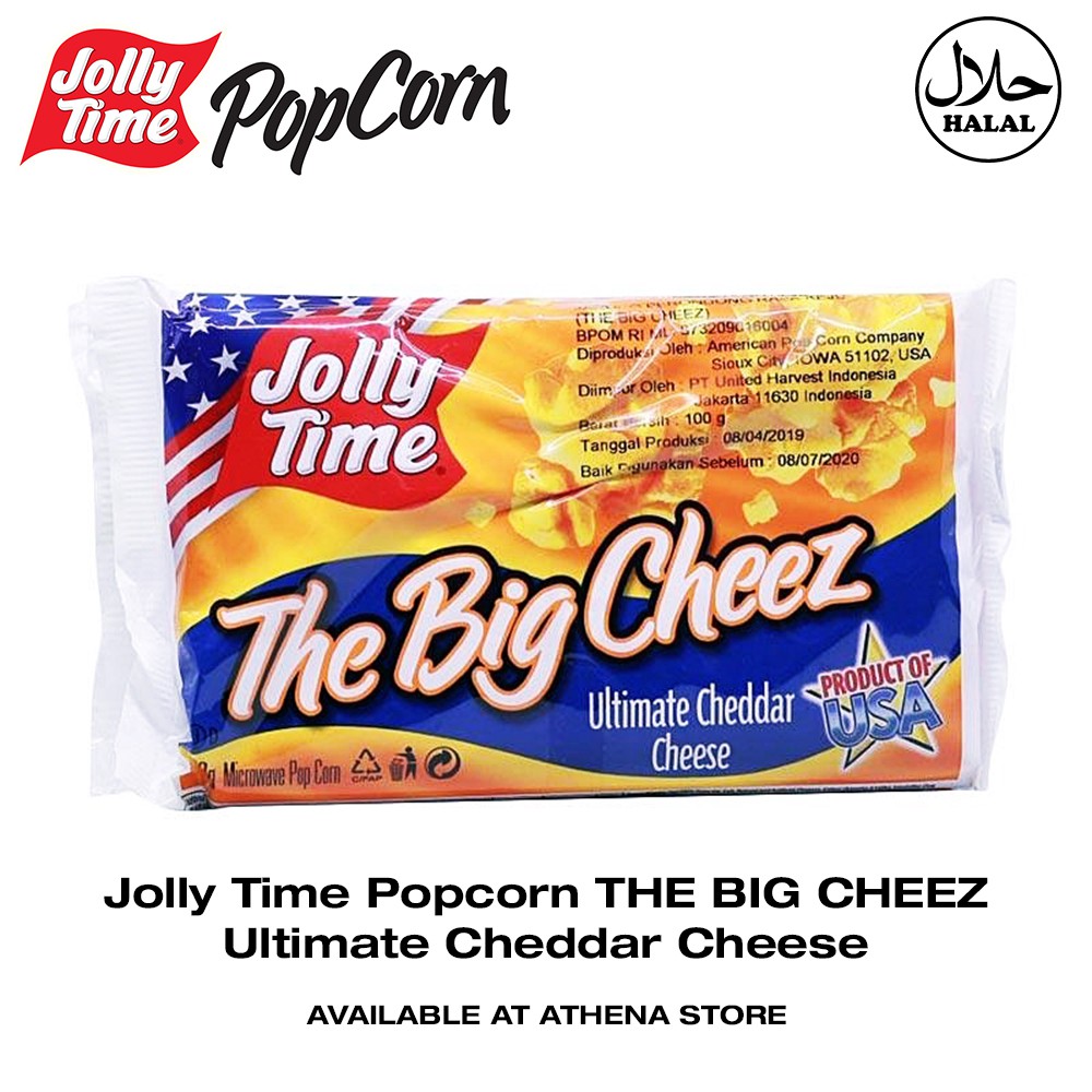 Jual Popcorn Jolly Time THE BIG CHEEZ Ultimate Cheddar Cheese 100gr