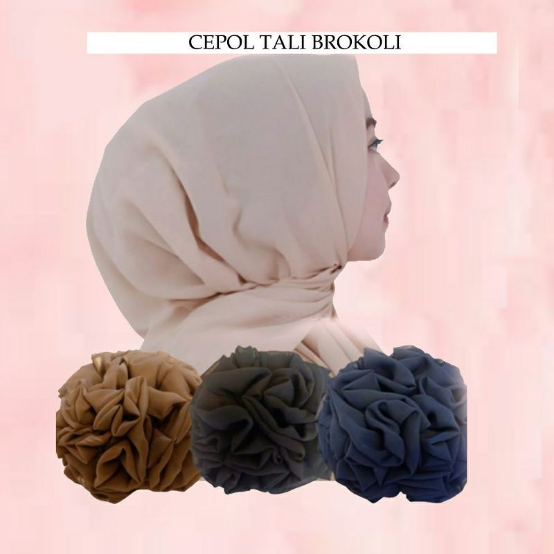 Jual Scrunchie Cepol Kunciran Rambut Mawar Cepolan Hijab Jumbo Brokoli ...