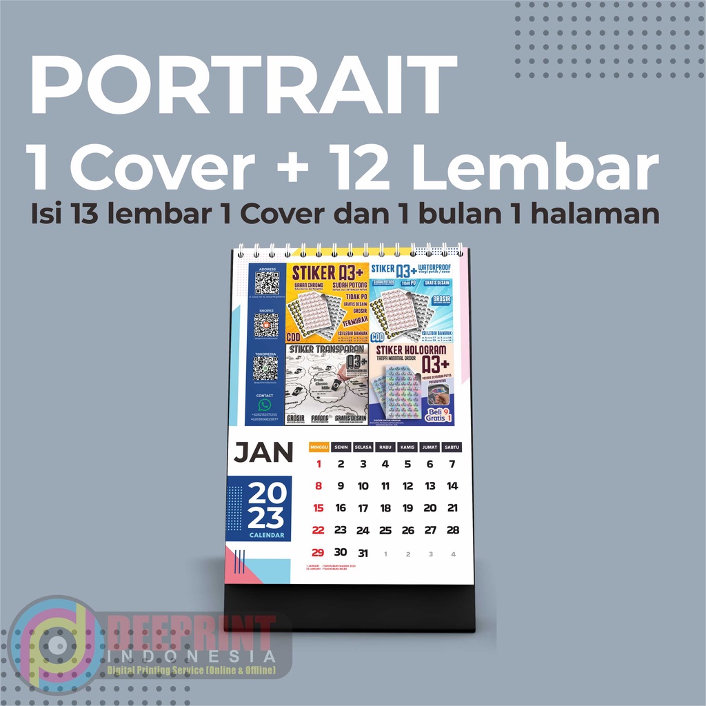 Jual Kalender Duduk A5 2023 Kalender Meja A5 Kalender Meja Hardcover Kalender Meja Custom 5111