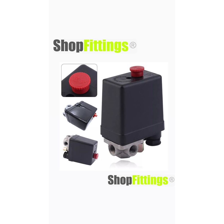 Jual Automatic Pressure Switch Air Compressor 4 Way 0tomatis Saklar On ...
