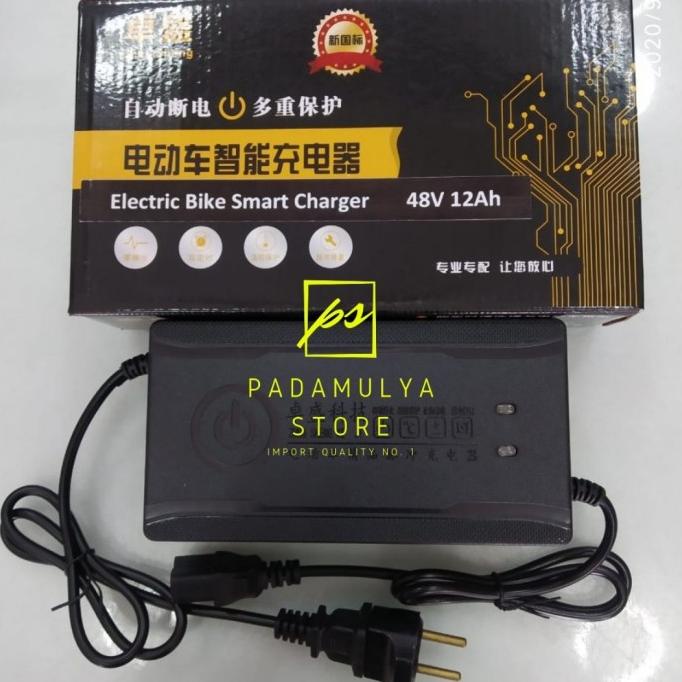 Jual Charger Aki Battery Sepeda Listrik 48V 12Ah Super Rider Unity