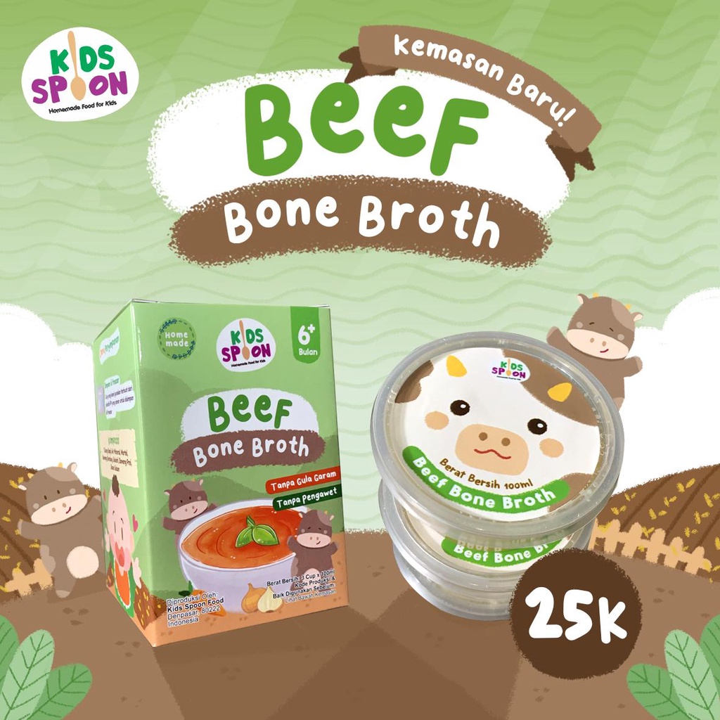 Jual Kids Spoon Beef Broth 300ml/ Kaldu Sapi Cair/Bone Broth Untuk ...