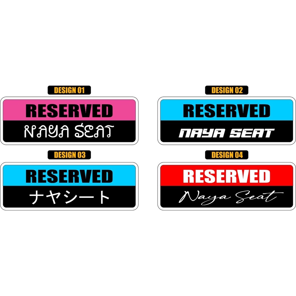 Jual RESERVED STIKER / STIKER VIRAL TIKTOK / STIKER BUCIN / STIKER ...