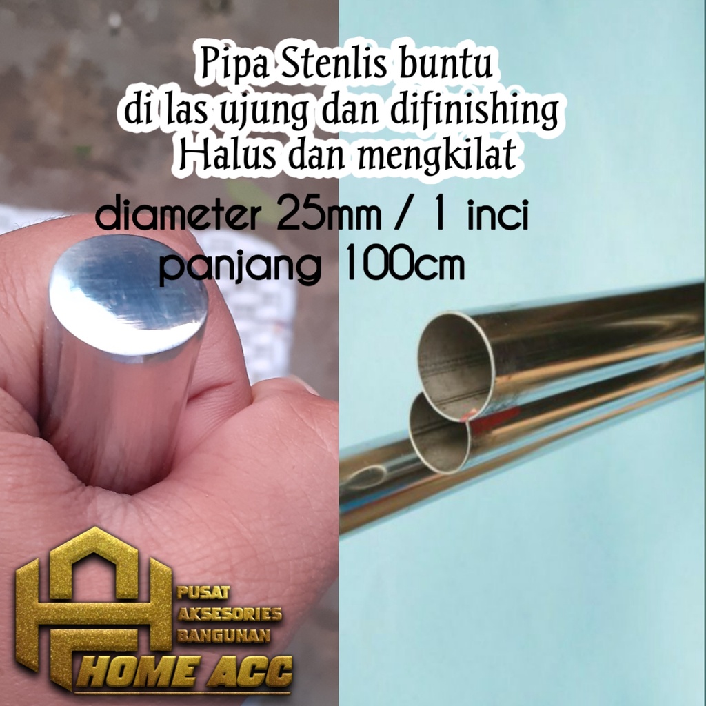 Jual Pipa Stenlis Buntu Inci Od Cm Panjang Cm Pipa Stainless