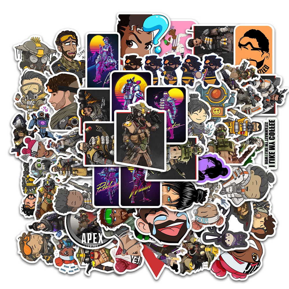 Jual Stiker Kartun Game Apex Legend Sticker WaterProof Premium ISI 24 ...