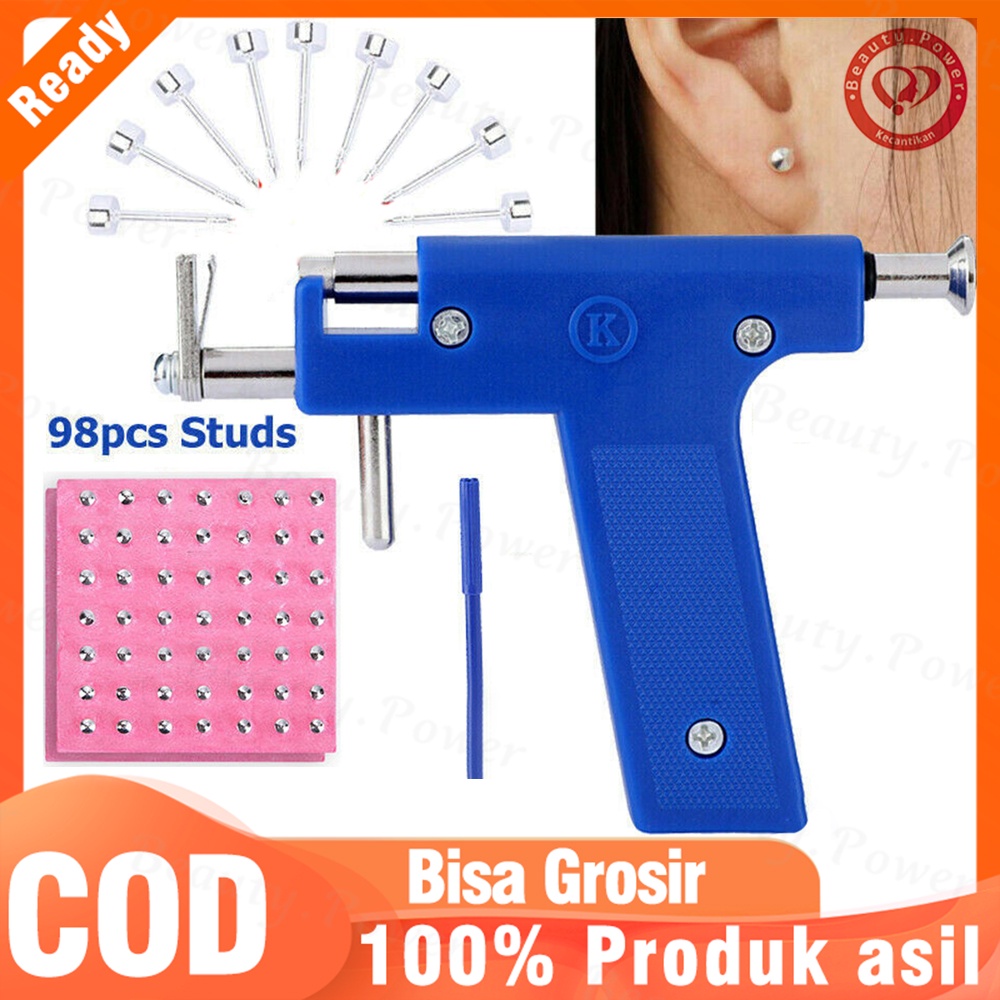 Jual Alat Tindik telinga Alat dengan 98Pcs Kancing Alat Kit Set Hidung