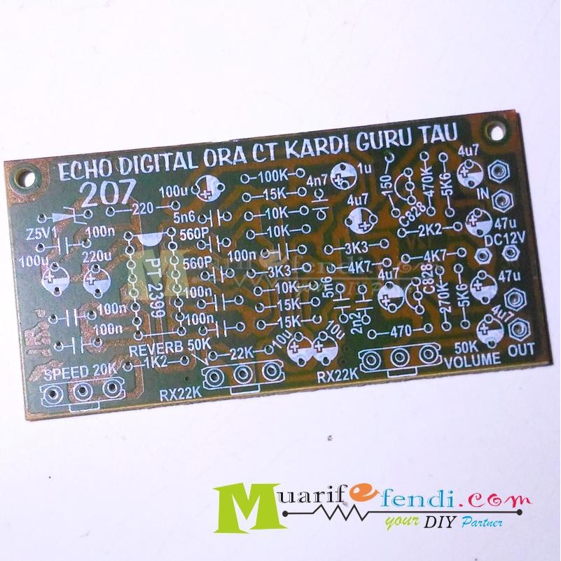 Jual PCB Echo Eco Effect efek digital PT2399 reverb mic mixer | Shopee