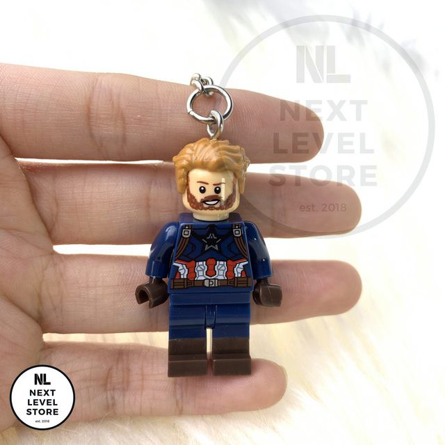 Captain america deals lego keychain