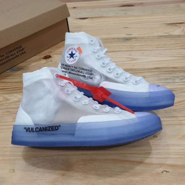 Jual Converse Hi X Off White Vulcanized Shopee Indonesia