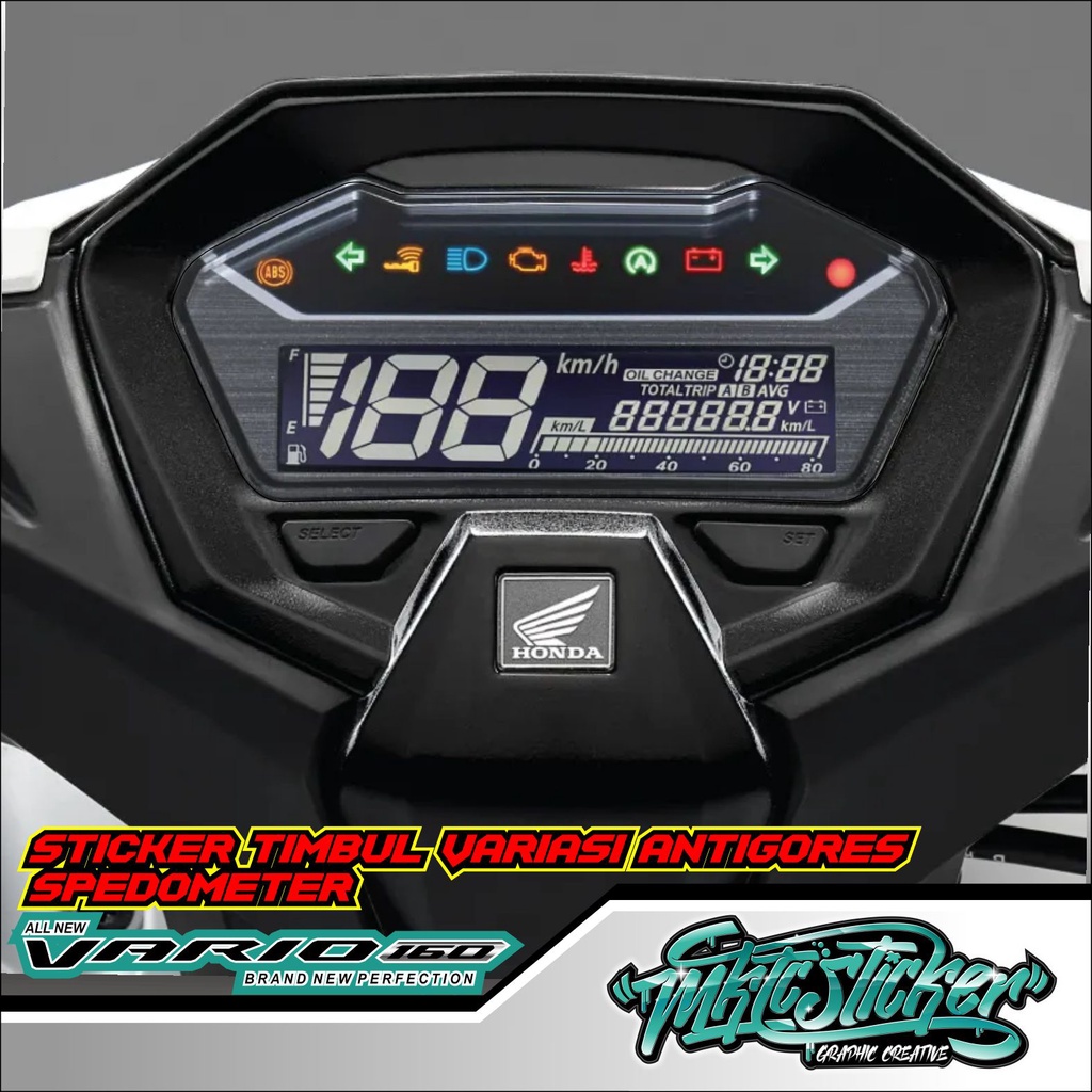 Jual STICKER SPEEDOMETER ALL NEW HONDA VARIO 160 TRANSPARAN | Shopee ...