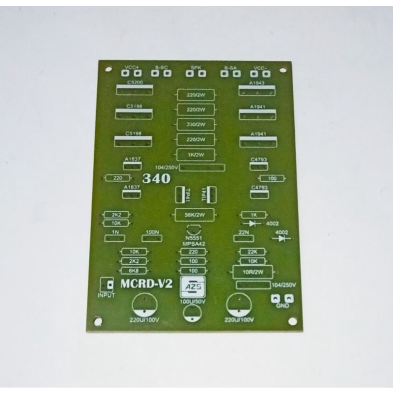 Jual PCB Driver Power Amplifier Mono MCRD V2 340 Low Sub By AZS