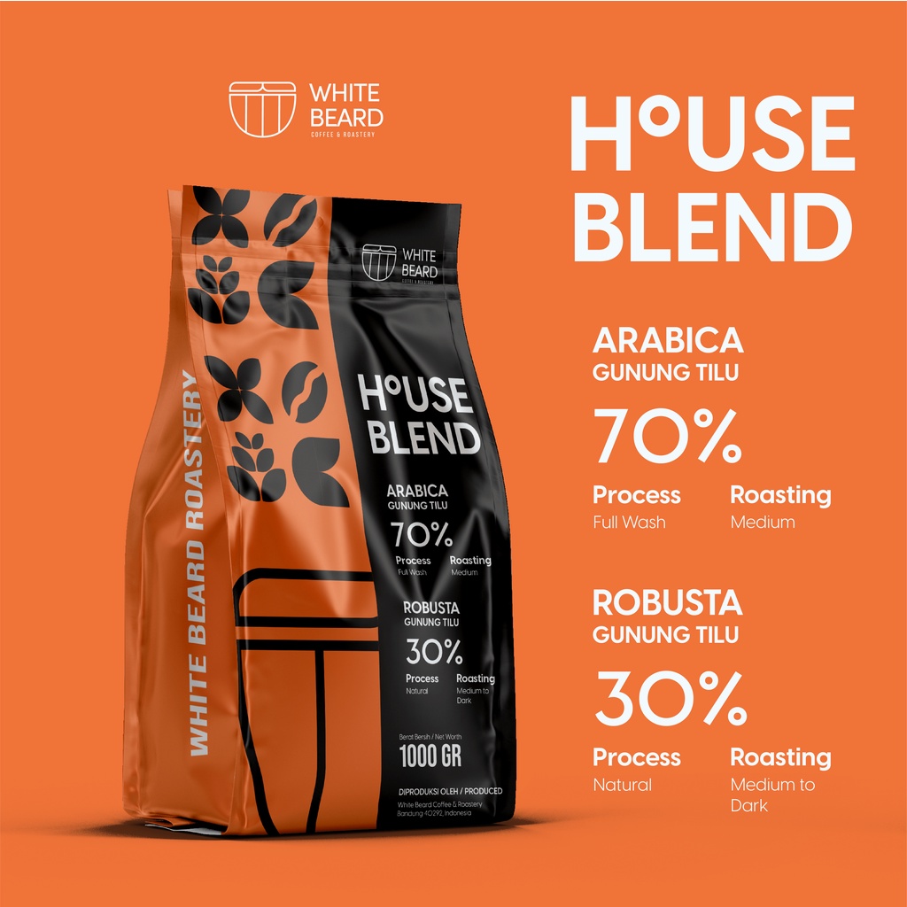 Jual Kopi House Blend Arabika And Robusta Roasted Beans Arabika70 Robusta 30 Espresso 3653