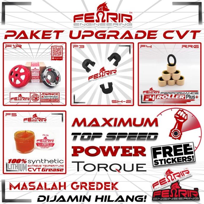 Jual Paket Upgrade Cvt Honda Vario 125 150 160 Merk Fenrir Shopee Indonesia 2331